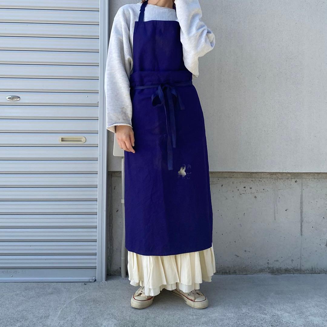 ヴィンテージ　ユーロ　ユニセックス　エプロン　ダメージ