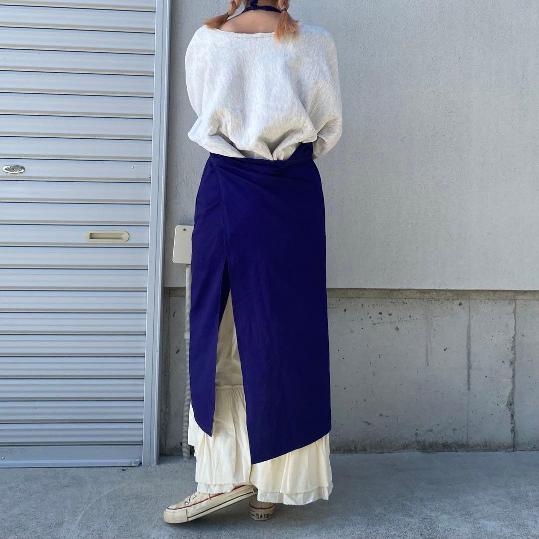 ヴィンテージ　ユーロ　ユニセックス　エプロン　ダメージ