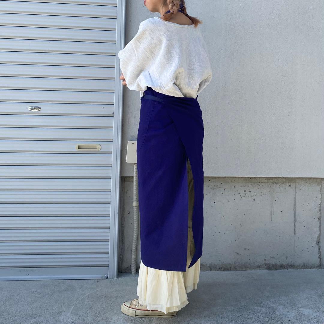 ヴィンテージ　ユーロ　ユニセックス　エプロン　ダメージ