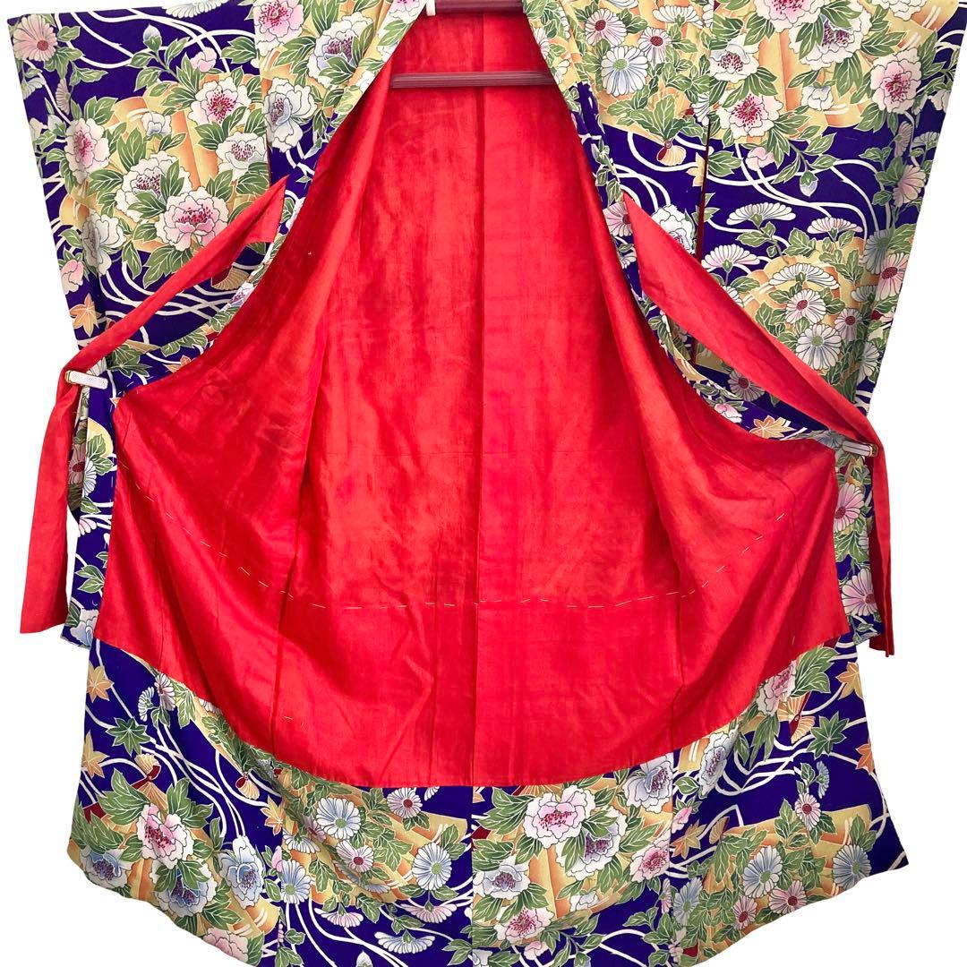 アンティーク 7歳 女の子 子供着物 七五三 アンティーク着物 NO10