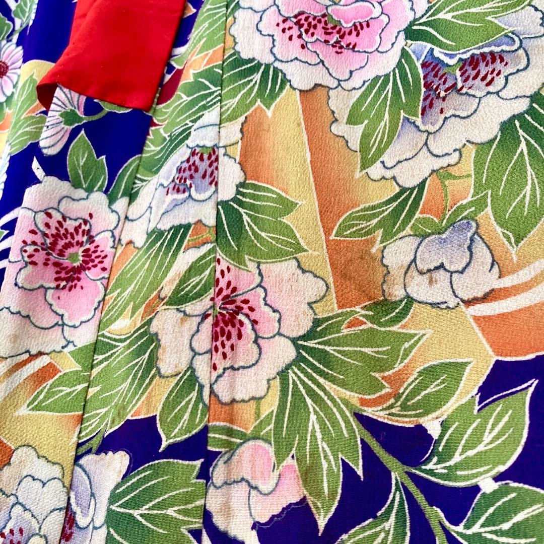 アンティーク 7歳 女の子 子供着物 七五三 アンティーク着物 NO10