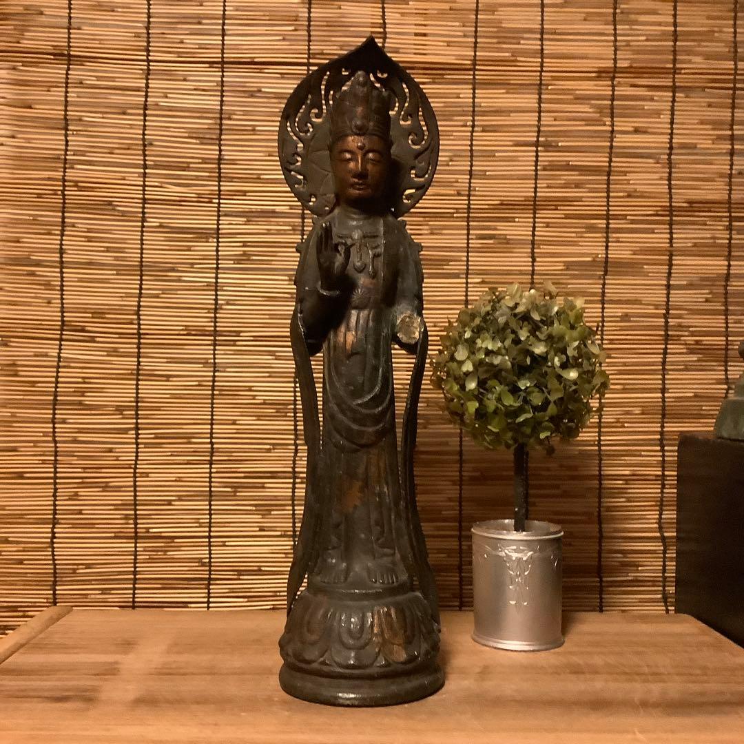 朝鮮・身代観音「難避け観世音菩薩」高句麗・百済・新羅・左腕残欠・寺院・古銅