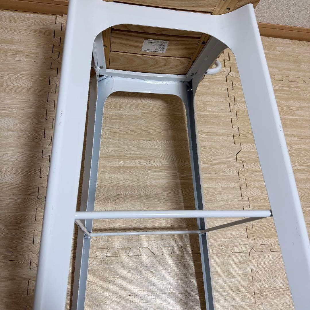 DULTON ダルトン バーチェア ハイチェア 木製座面 白 ①