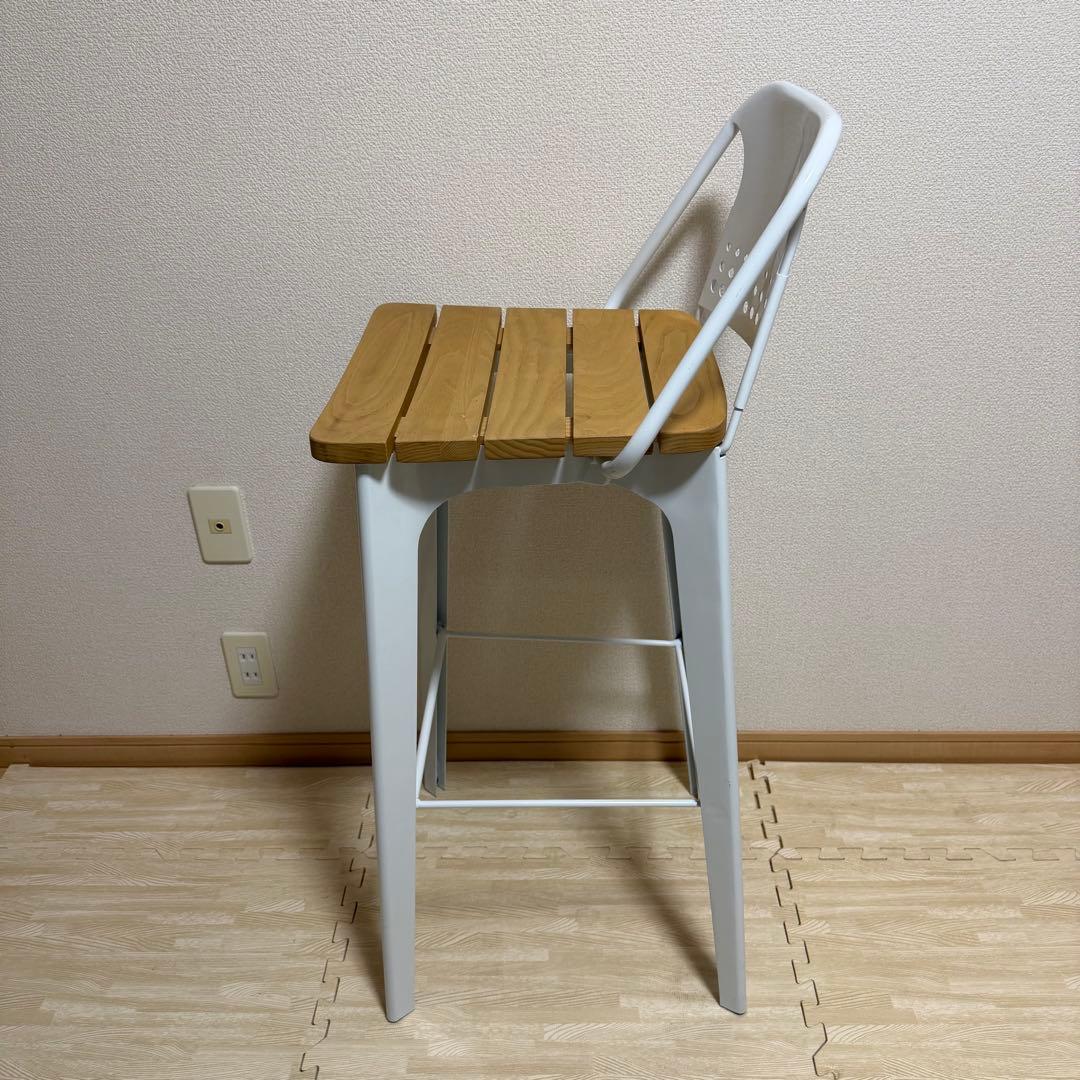 DULTON ダルトン バーチェア ハイチェア 木製座面 白 ①