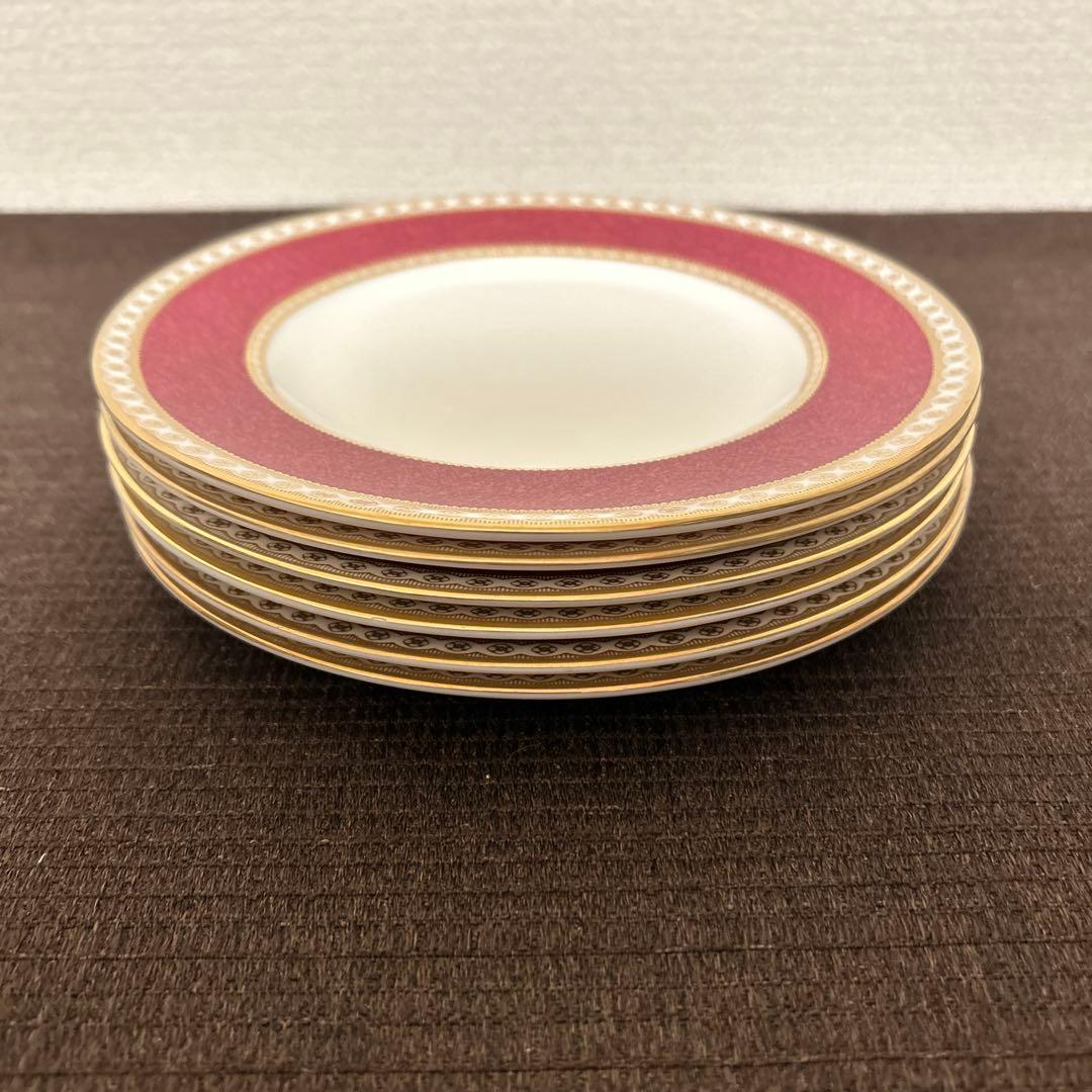 ウェッジウッド　ユーランダー　パウダールビー　デザートプレート　17.5cm