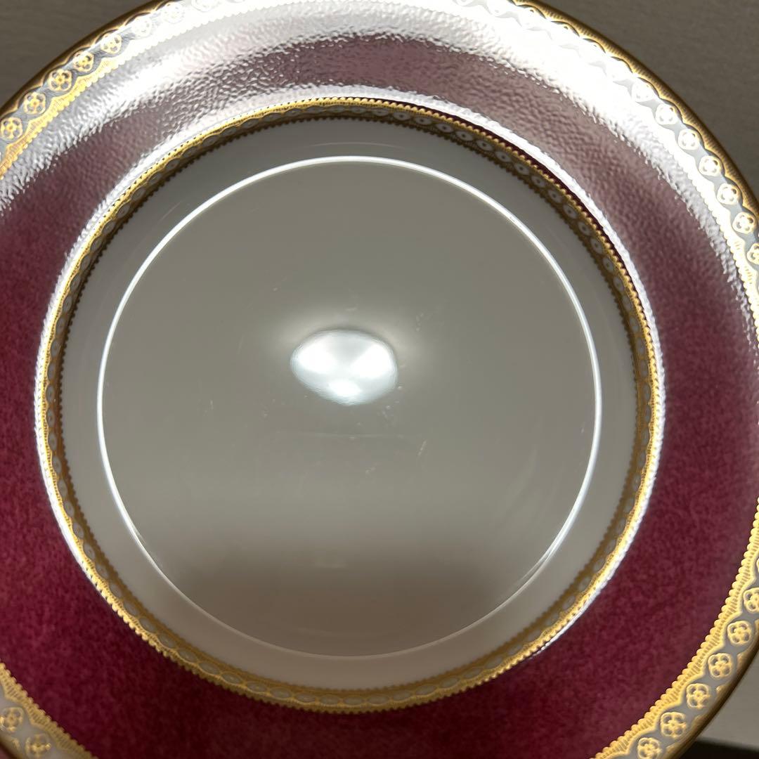 ウェッジウッド　ユーランダー　パウダールビー　デザートプレート　17.5cm