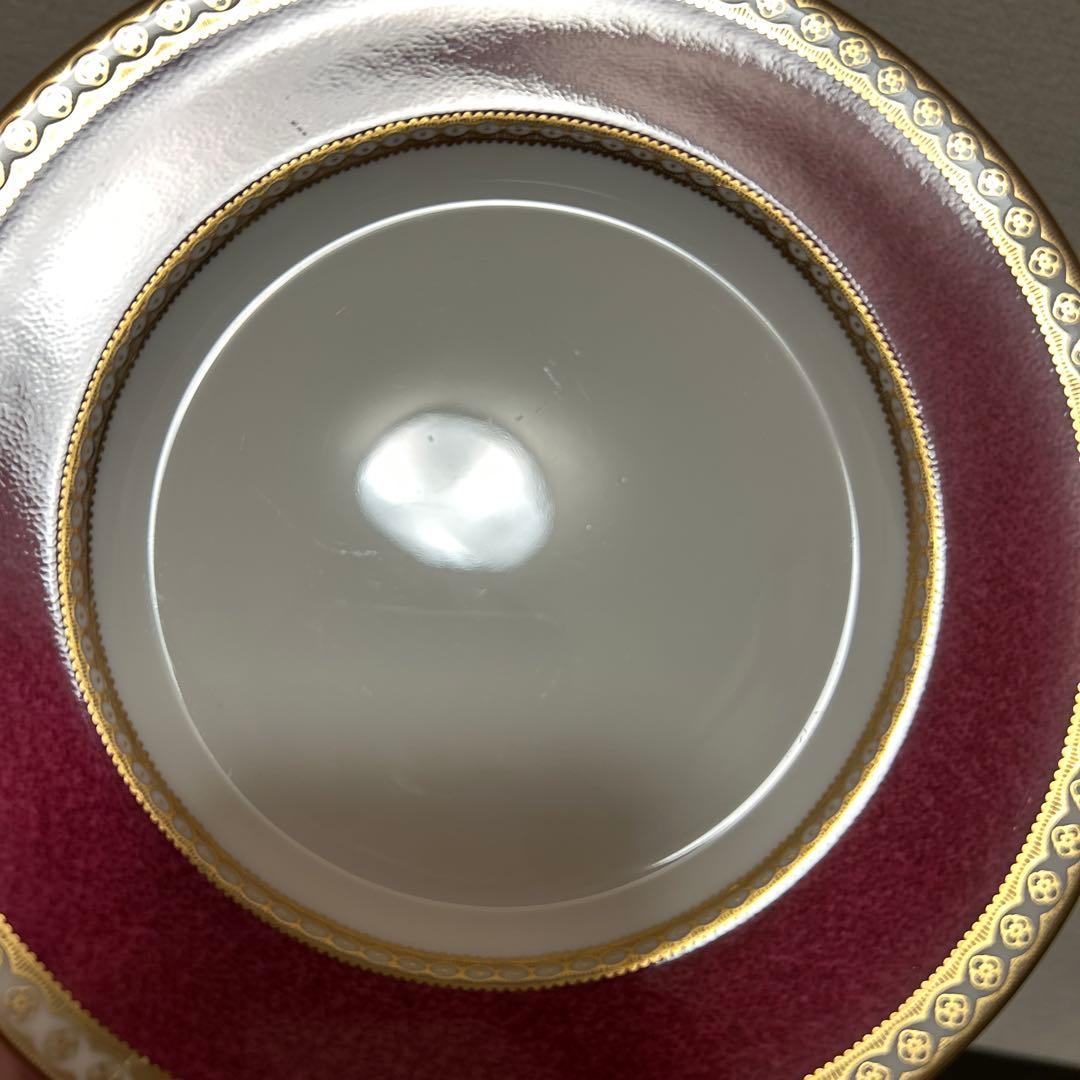 ウェッジウッド　ユーランダー　パウダールビー　デザートプレート　17.5cm