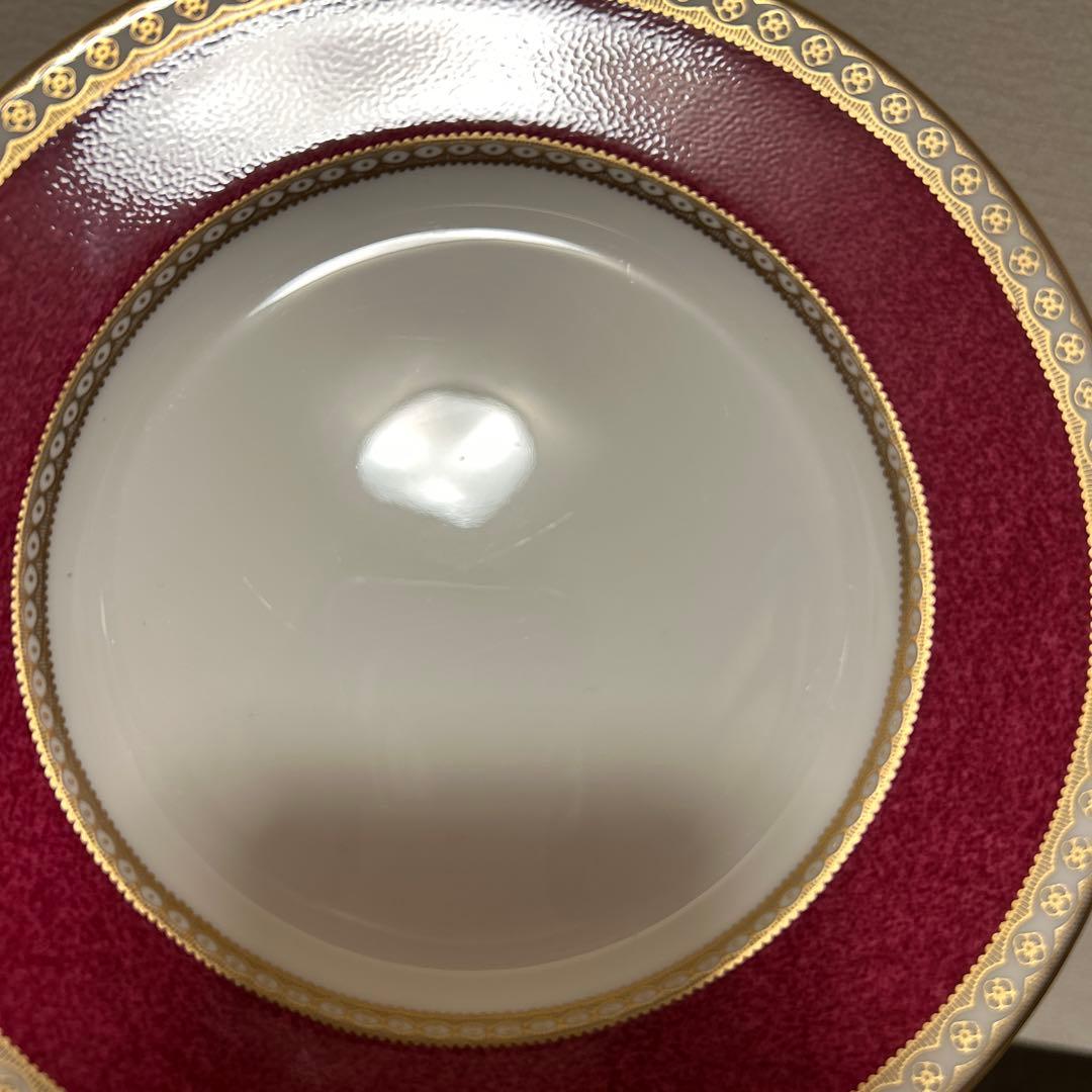 ウェッジウッド　ユーランダー　パウダールビー　デザートプレート　17.5cm