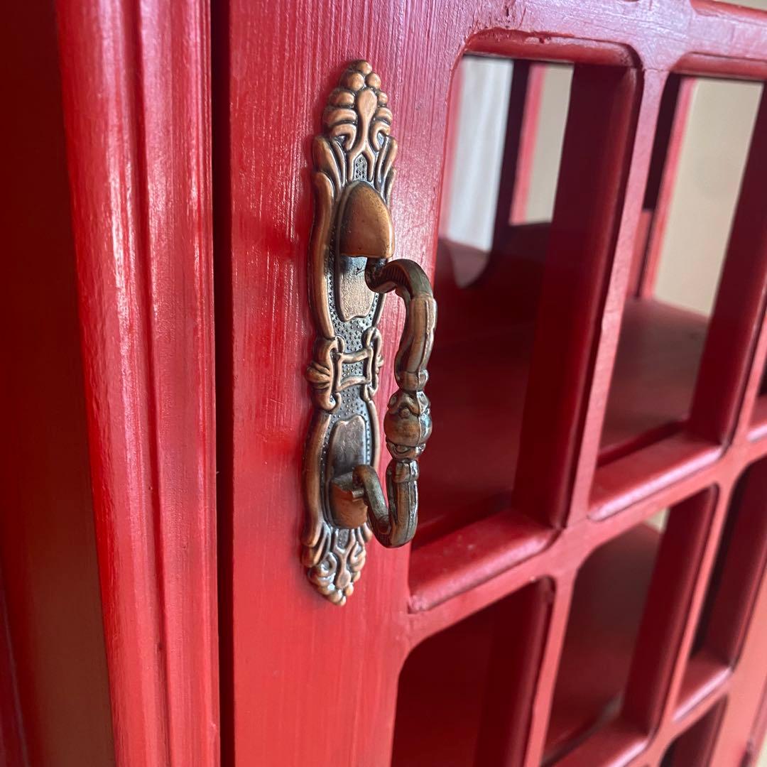 英国　アンティーク　棚　キャビネット　ワインセラー　電話ボックス　イギリス