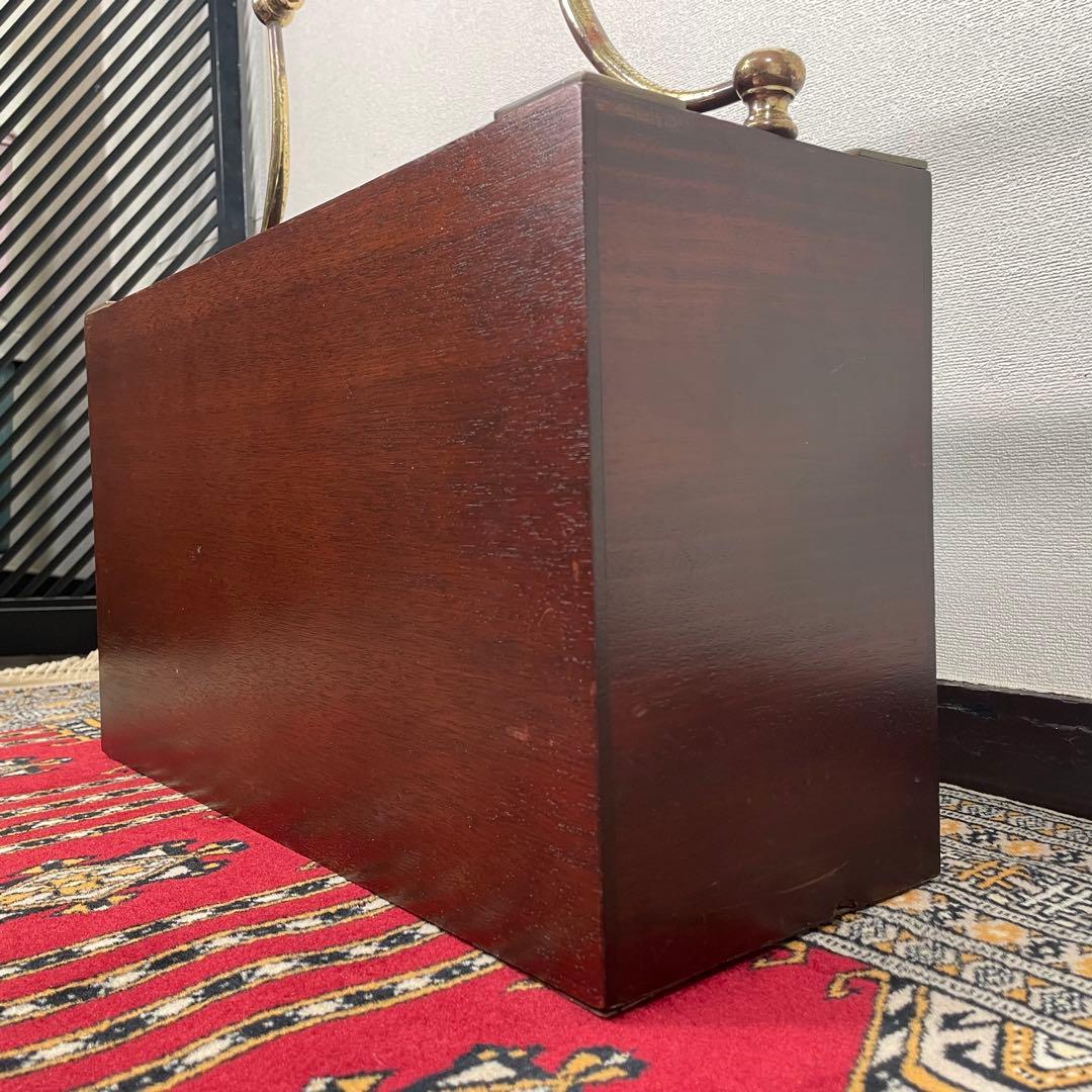 sauer マホガニー 真鍮 ヴィンテージ マガジンラック ドイツ製 収納 希少