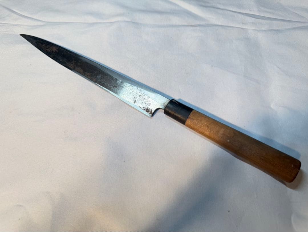 麻生　柳刃包丁　刺身包丁　包丁　刃物　刻印あり