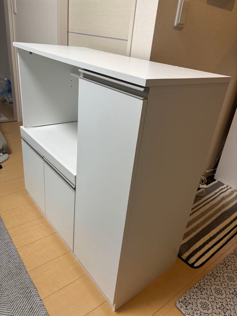 ニトリ レンジ台 フォルムRE9090 ホワイト