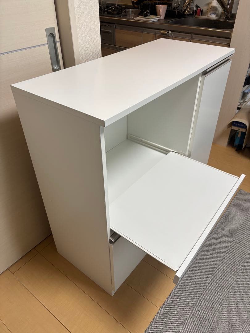 ニトリ レンジ台 フォルムRE9090 ホワイト