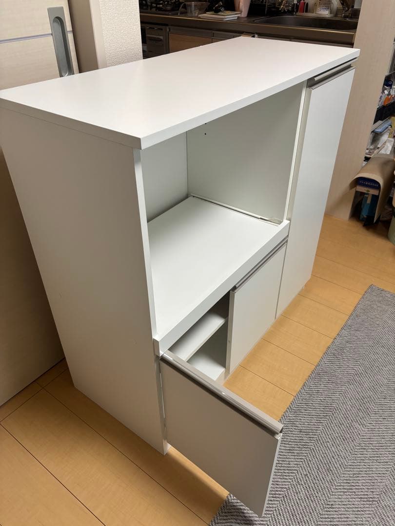 ニトリ レンジ台 フォルムRE9090 ホワイト