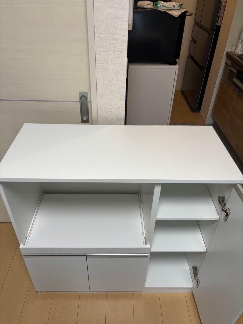 ニトリ レンジ台 フォルムRE9090 ホワイト