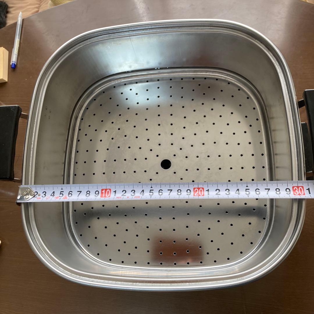 ステンレス　３段蒸し器