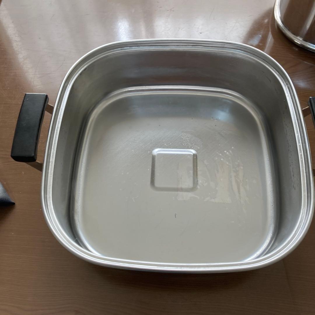 ステンレス　３段蒸し器