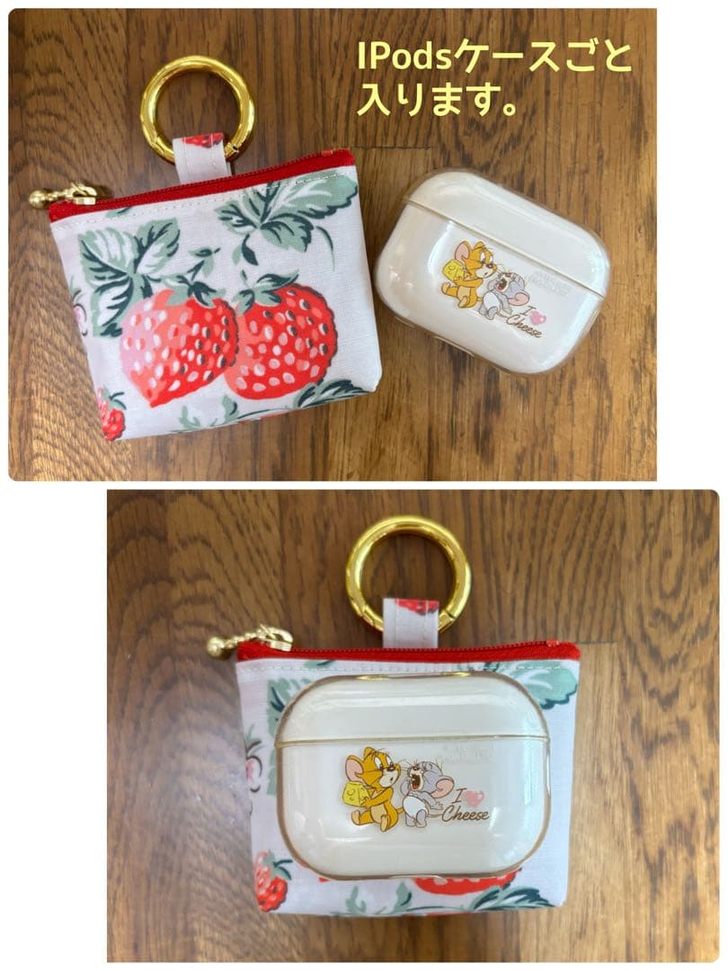 可愛いバッグチャームポーチ Cath ウッドランドベア❤️Handmade