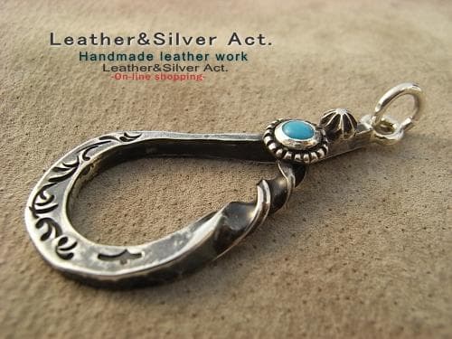 ターコイズ シルバー925　スタッズスター グラスホルダーストラップ　ネックレス