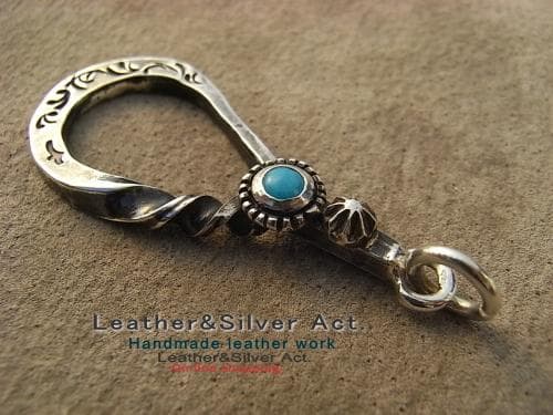 ターコイズ シルバー925　スタッズスター グラスホルダーストラップ　ネックレス