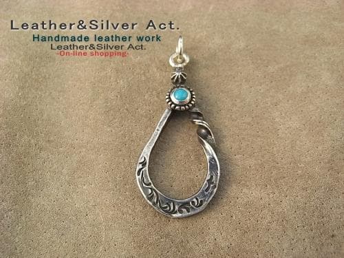 ターコイズ シルバー925　スタッズスター グラスホルダーストラップ　ネックレス