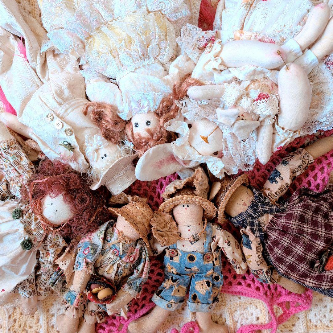 カントリードール/ハンドメイド/うさぎ/人形/イースター/カントリー