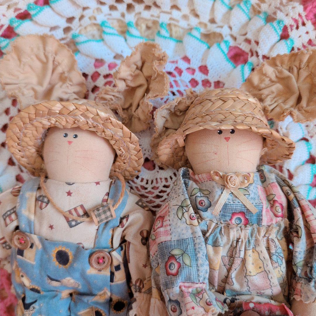 カントリードール/ハンドメイド/うさぎ/人形/イースター/カントリー