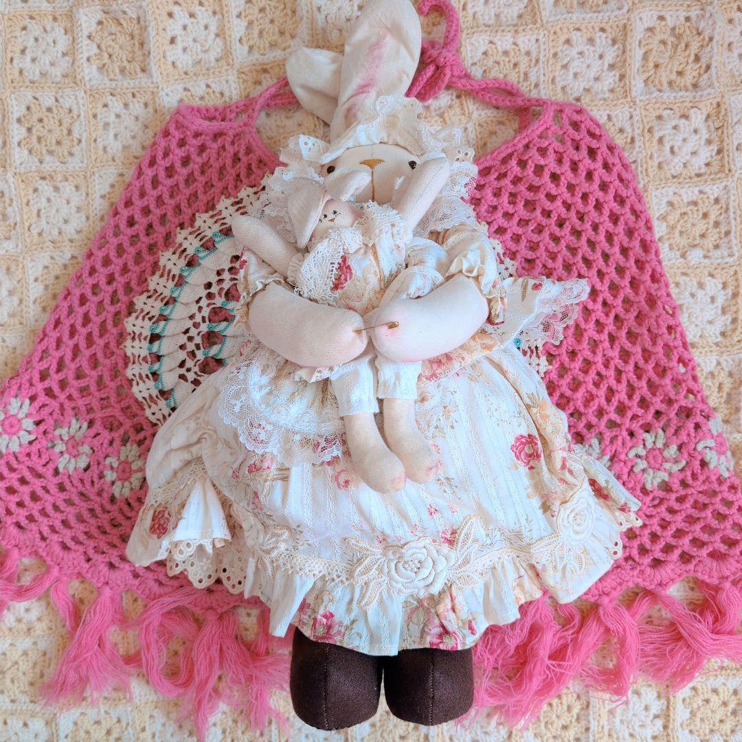 カントリードール/ハンドメイド/うさぎ/人形/イースター/カントリー