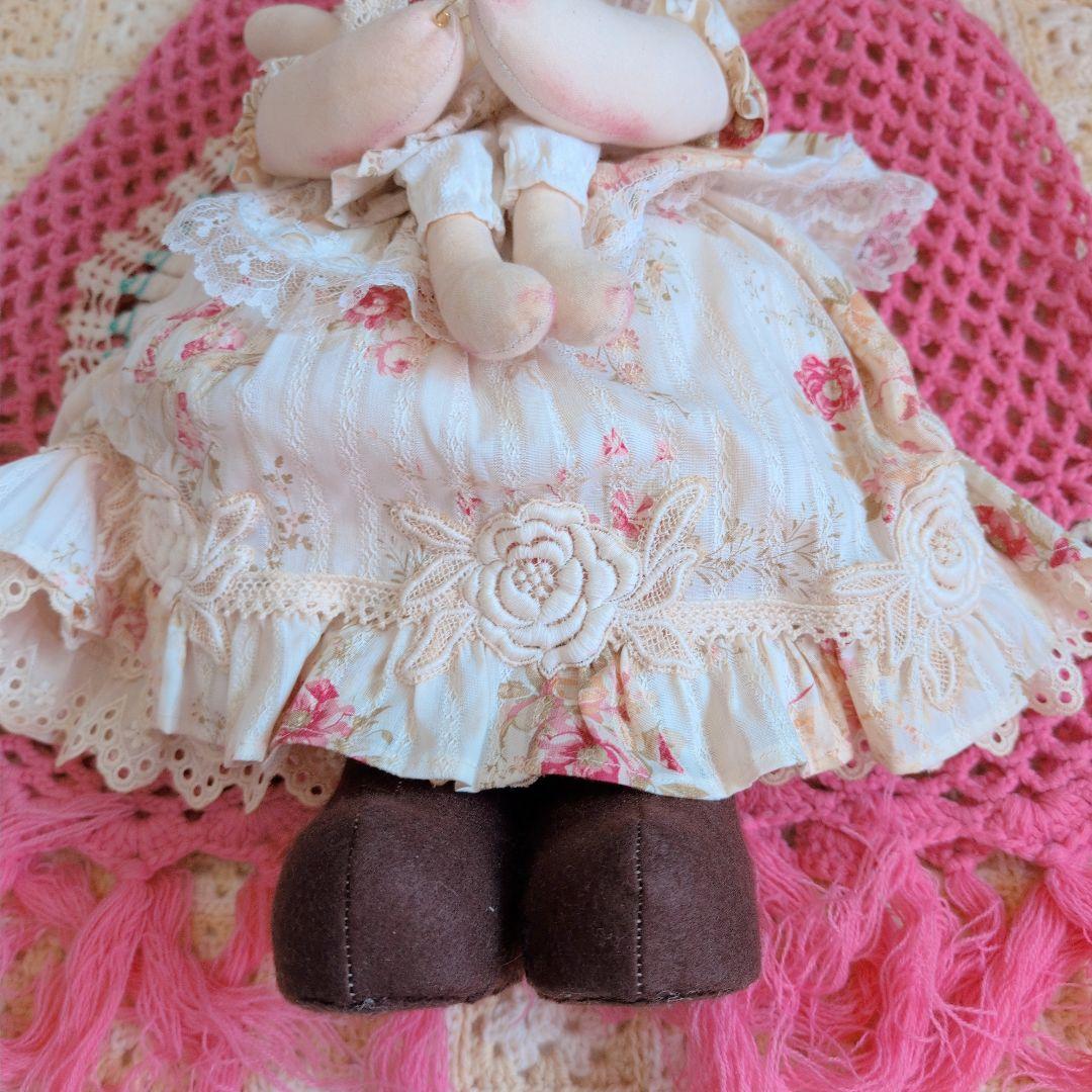 カントリードール/ハンドメイド/うさぎ/人形/イースター/カントリー