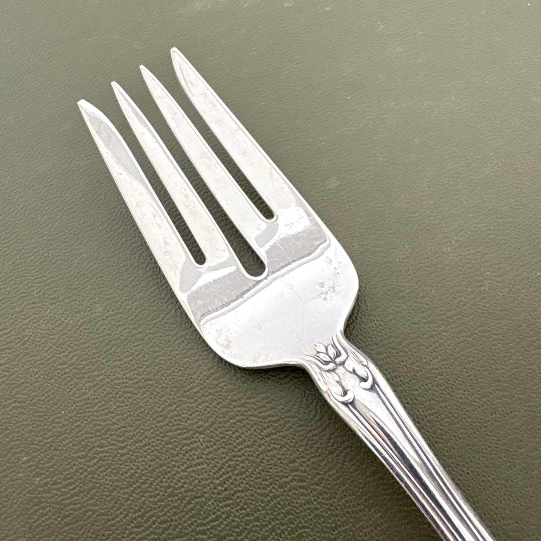 ALVIN STERLING 純銀フォーク　シャトーローズ　シルバー　ビンテージ