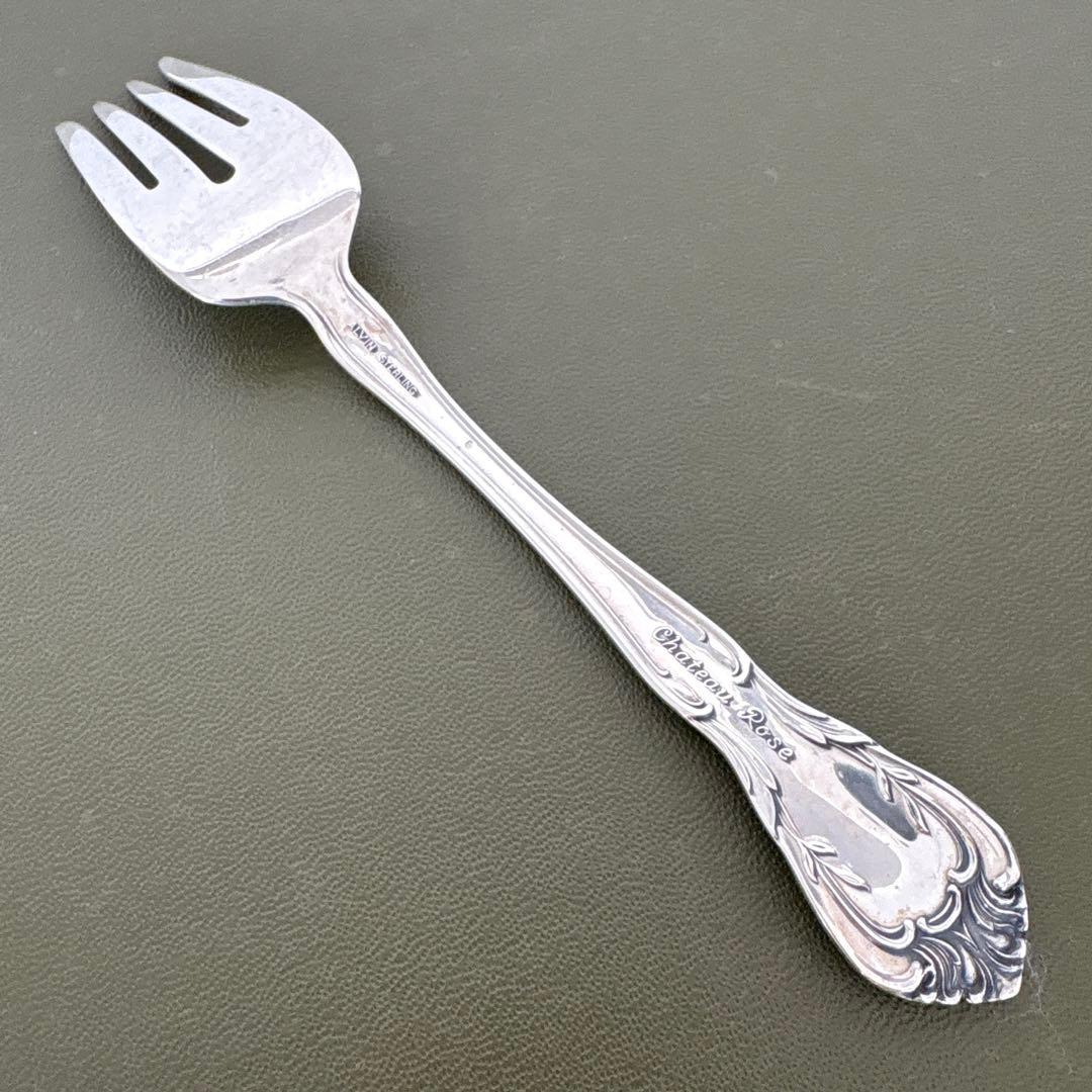ALVIN STERLING 純銀フォーク　シャトーローズ　シルバー　ビンテージ