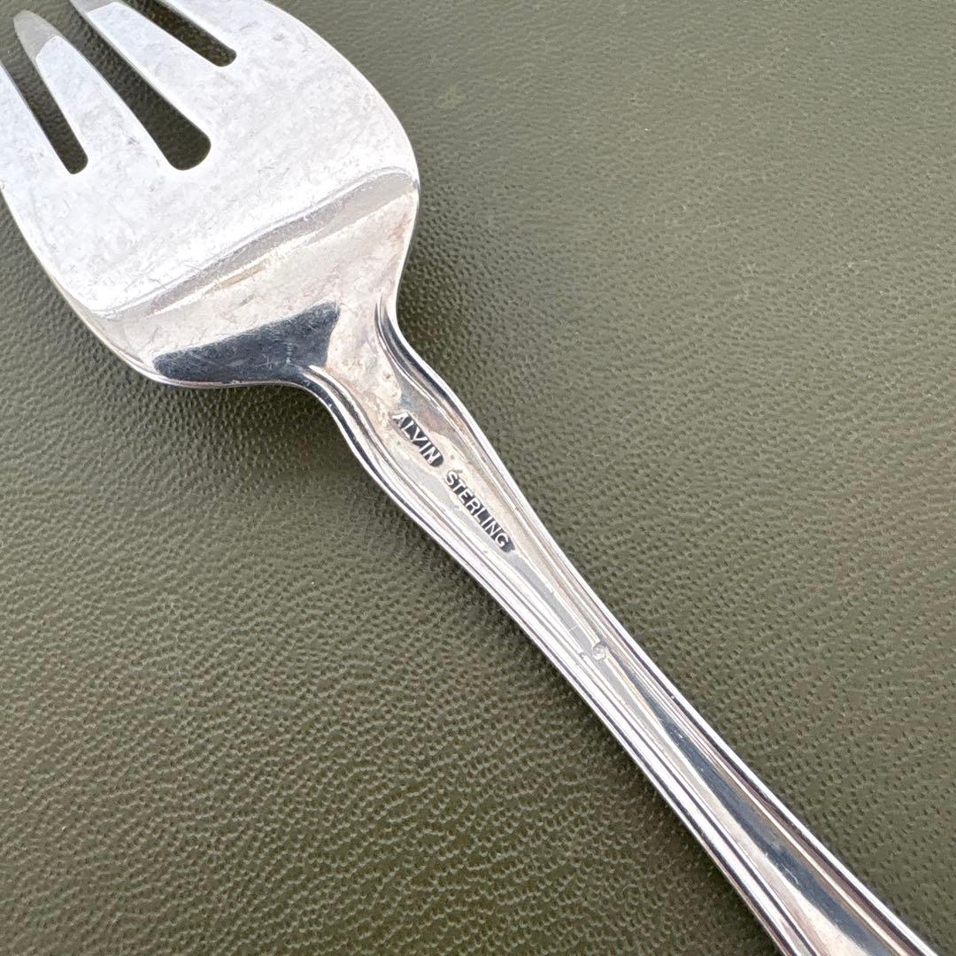 ALVIN STERLING 純銀フォーク　シャトーローズ　シルバー　ビンテージ