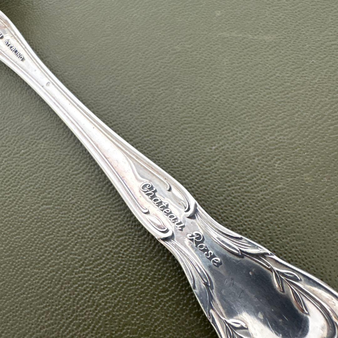ALVIN STERLING 純銀フォーク　シャトーローズ　シルバー　ビンテージ