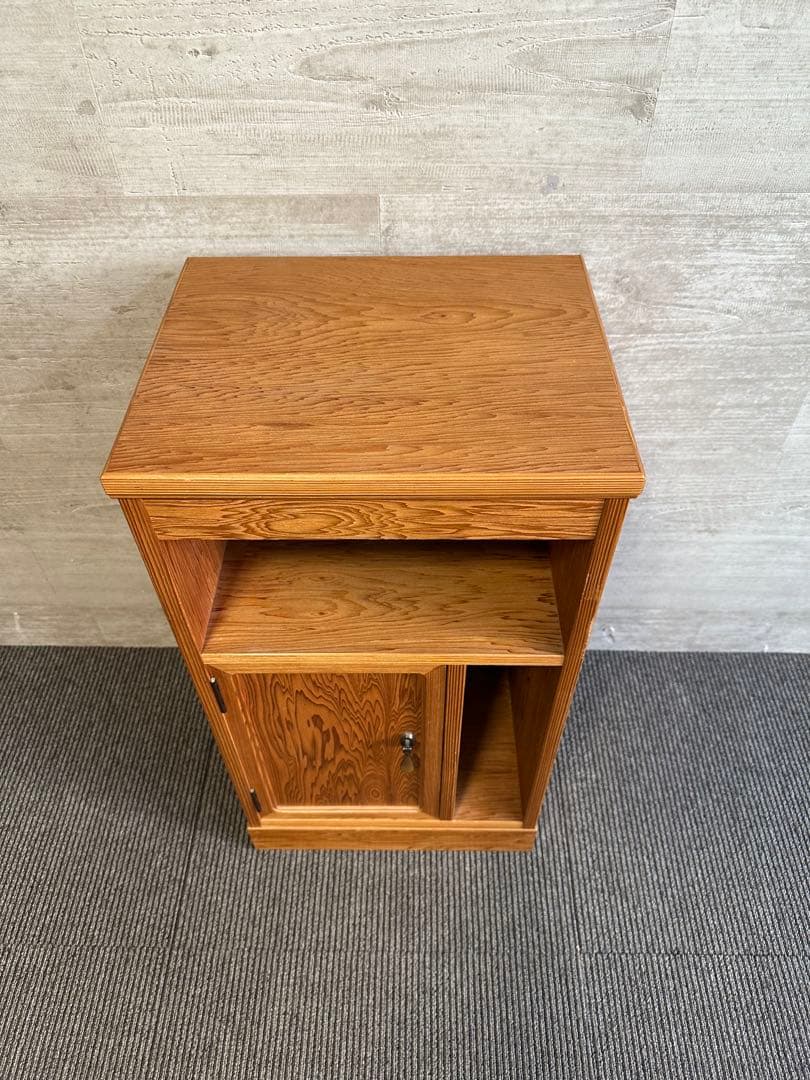 希少！和モダン！屋久杉天然木　電話台・ファックス台　花台