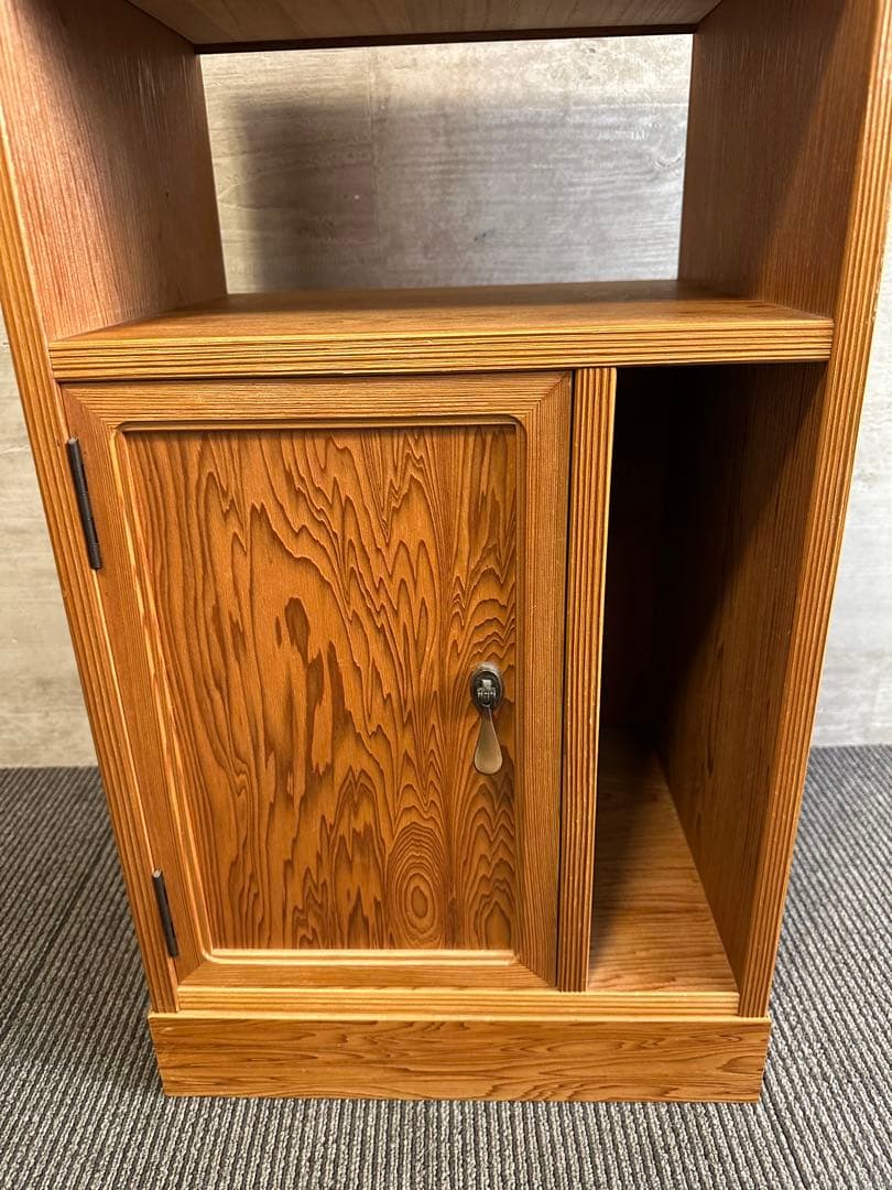 希少！和モダン！屋久杉天然木　電話台・ファックス台　花台