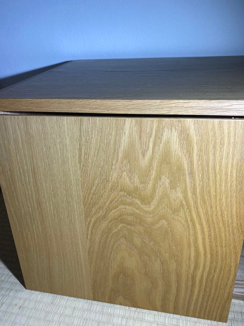 ✨美品✨　無印良品　ステンレスユニットシェルフ　ボックス　オーク　チェスト