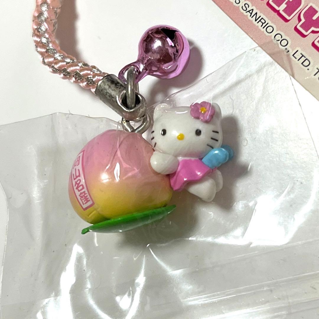 ご当地キティ キーホルダー 岡山限定 桃バージョン ストラップ - メルカリ