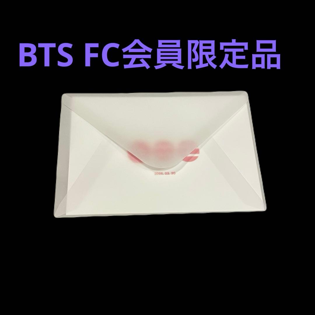 BTS FCゴールド会員 限定 スペシャルメッセージカード ファンクラブ