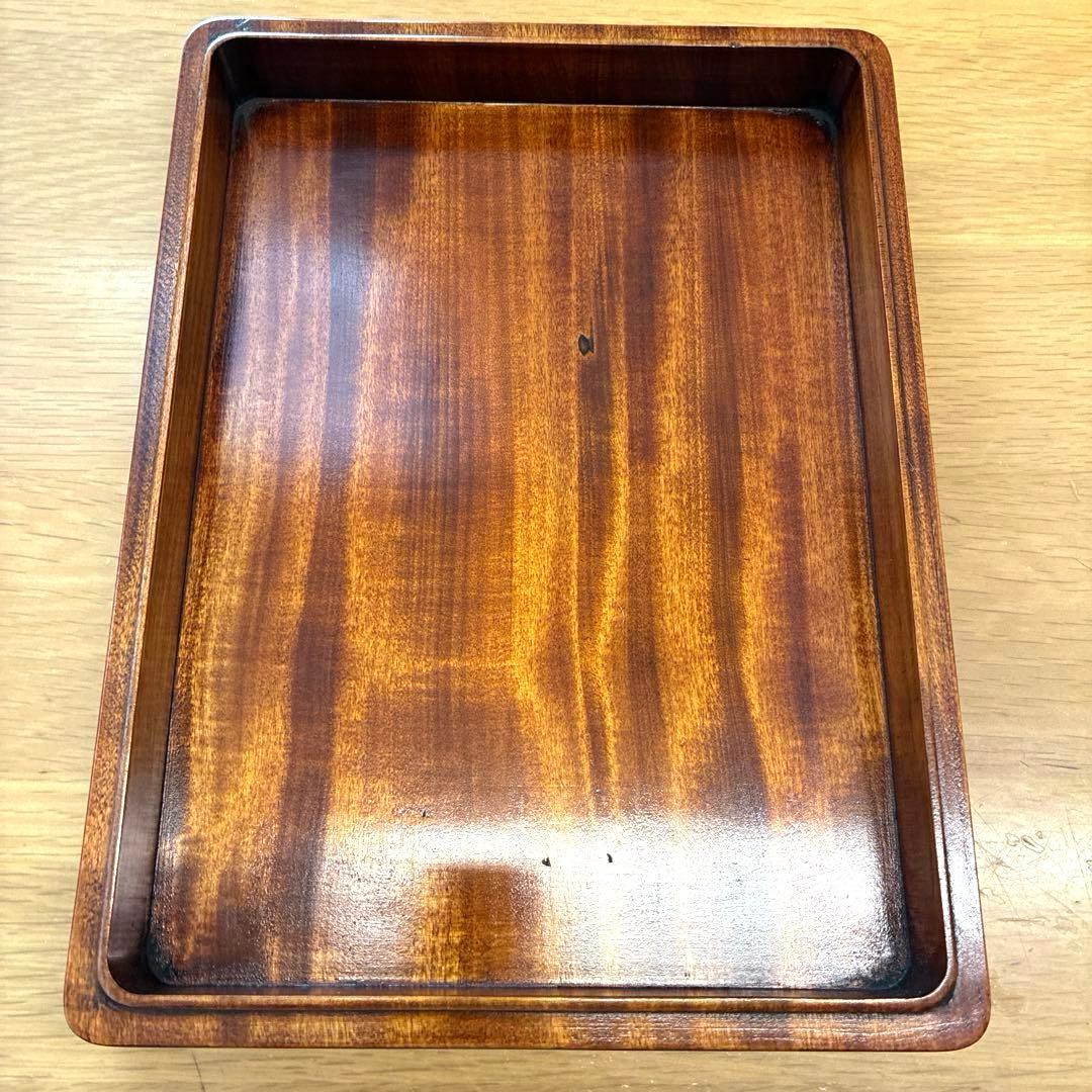 烏城彫 硯箱 文箱 木箱 岡山県漆工芸品 - メルカリ