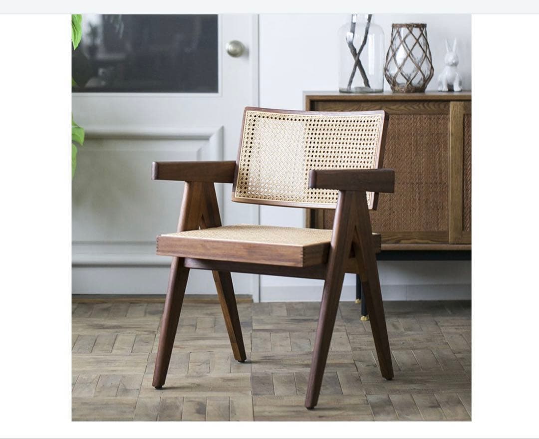 FLYMEe SHADOW CHAIR ラタン アームダイニングチェア　木製