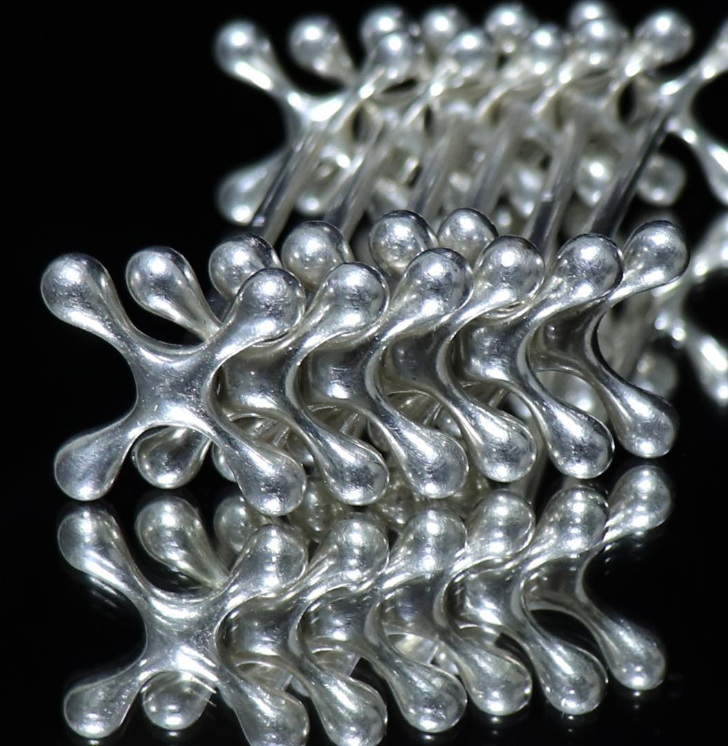 アンティーク・WMF 激レア ナイフレスト 廃盤 6個セット 球体 純銀プレート