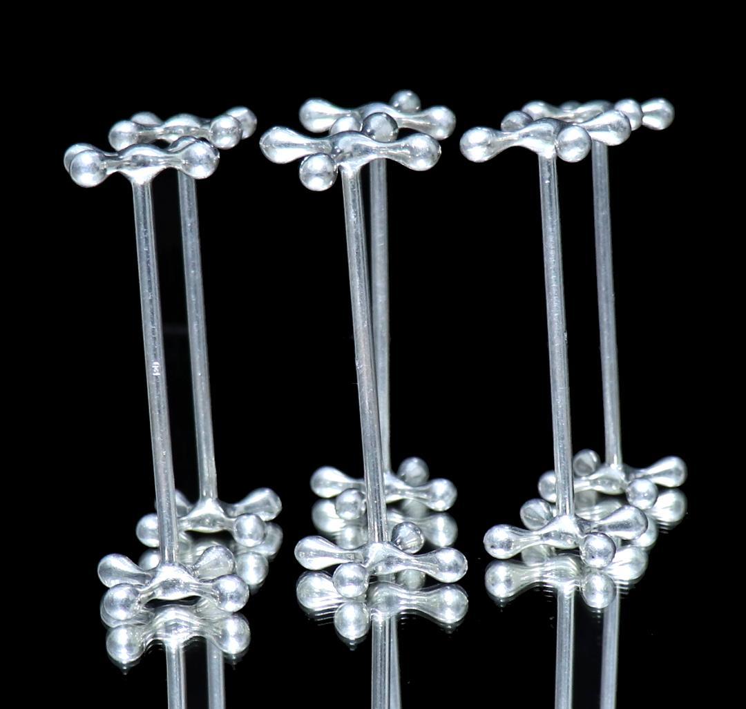 アンティーク・WMF 激レア ナイフレスト 廃盤 6個セット 球体 純銀プレート