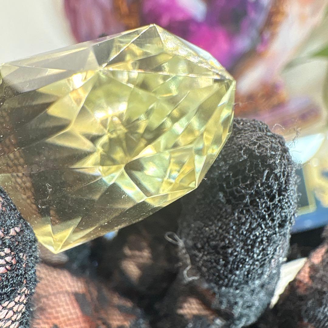 高品質 シトリン108面ファセットカット♡No.2627