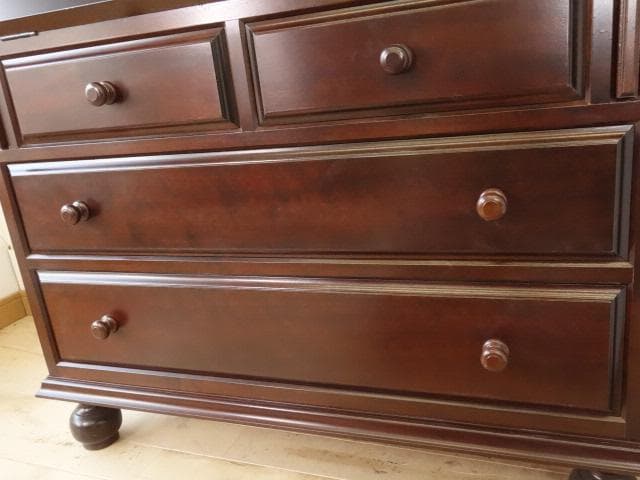 松本民芸家具　ライティング　ビューロー（丸脚）　USED　再塗装済