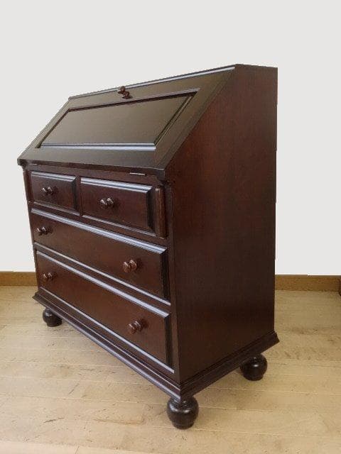 松本民芸家具　ライティング　ビューロー（丸脚）　USED　再塗装済