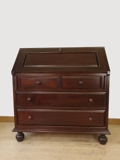 松本民芸家具　ライティング　ビューロー（丸脚）　USED　再塗装済