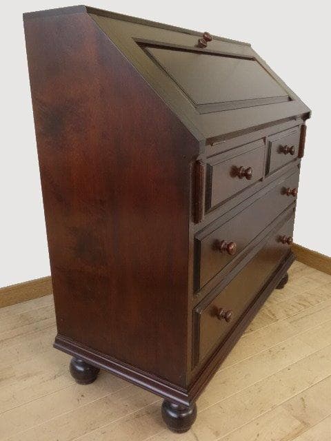 松本民芸家具　ライティング　ビューロー（丸脚）　USED　再塗装済