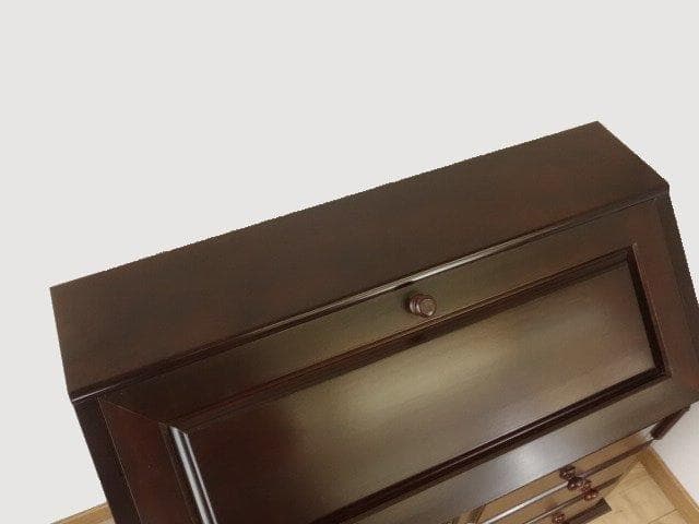 松本民芸家具　ライティング　ビューロー（丸脚）　USED　再塗装済