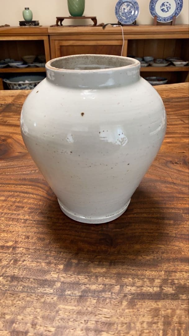 骨董品　李朝時代　白磁器　壺