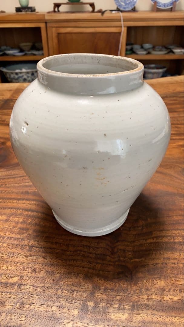 骨董品　李朝時代　白磁器　壺